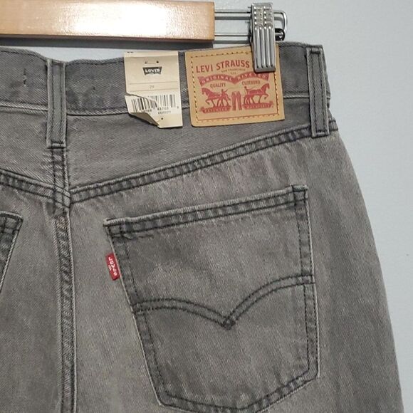 Levi’s low pro straight size 29 grey 100% cotton Nwt New $80 Msrp Retail - Picture 6 of 15